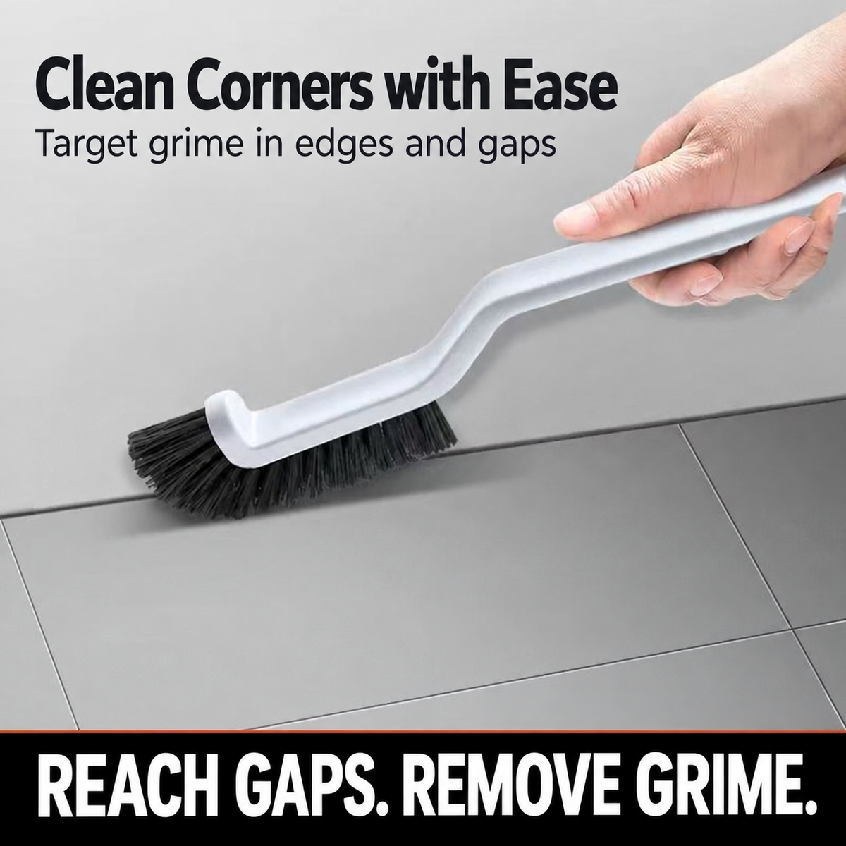 Crevice cleaning brush in use - 3 pack - English product image
