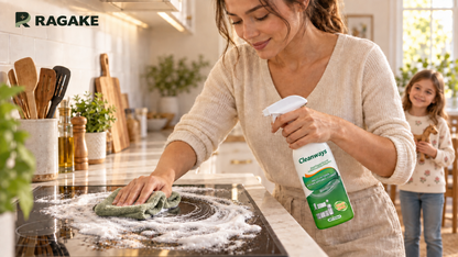 RAGAKE Kitchen & Bathroom Cleaner — Kitchen cleaning in use