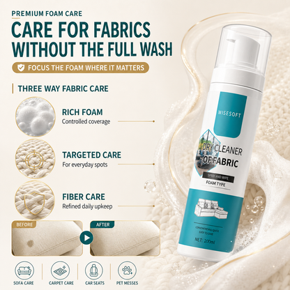 WISESOFT High-Strength Foaming Fabric Cleaner — 3